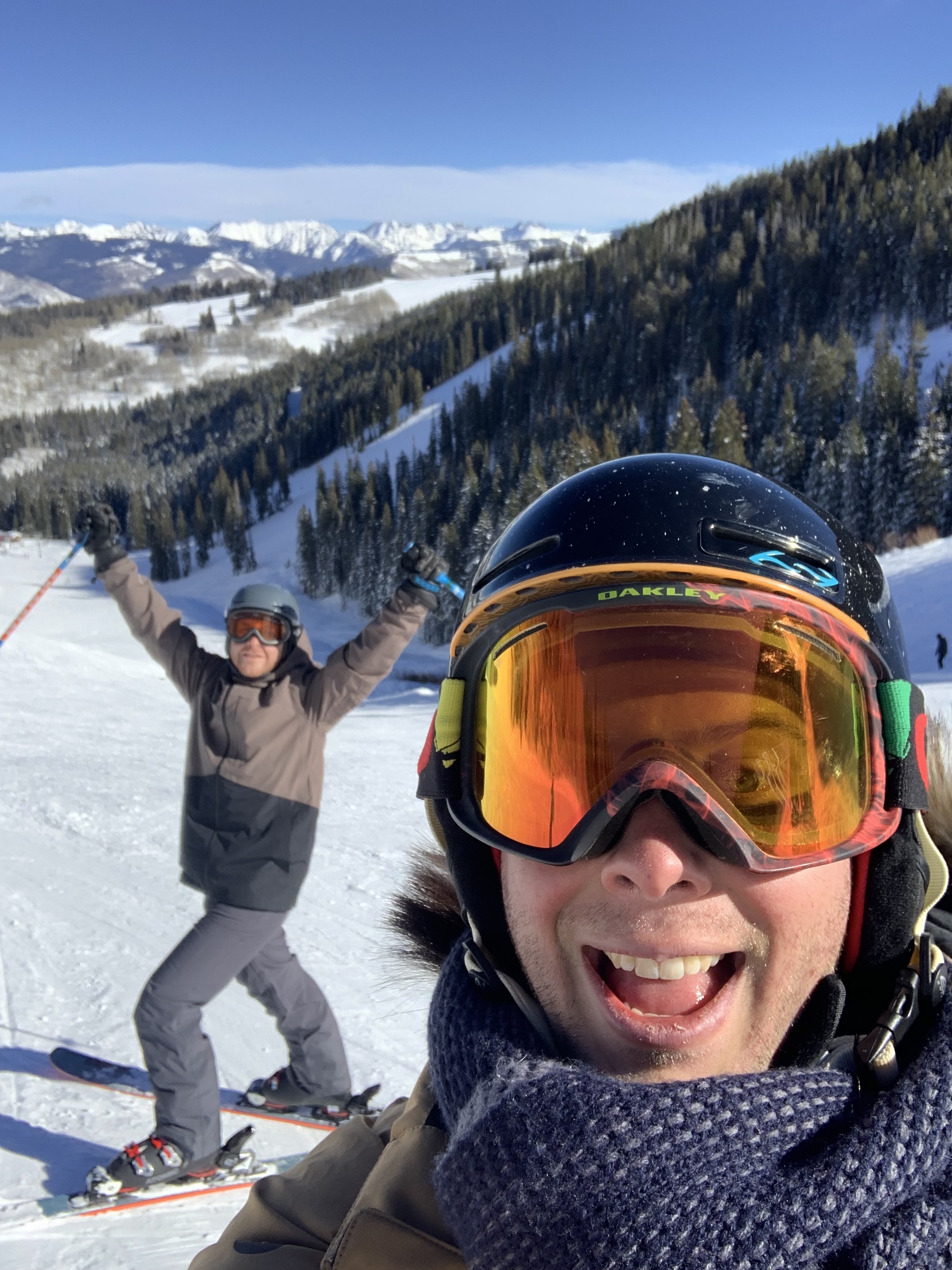 John skiing in the Rocky Mountains